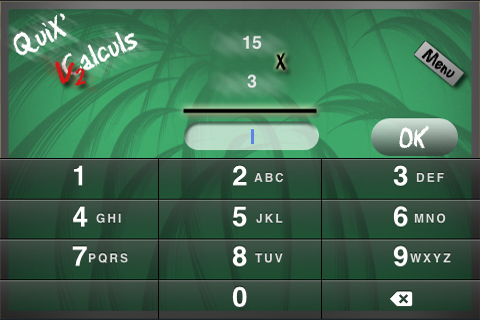 Screenshot QuiX Calculs Screenshot QuiX Calculs